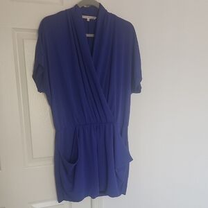 RACHEL Rachel Roy Navy Blue Casual Pocket Dress Size Large
